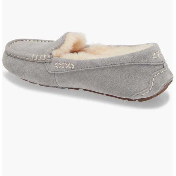 UGG🍁🍂 Ansley Water Resistant Slipper Light Grey Suede
Women size 7 gently used - Picture 2 of 16